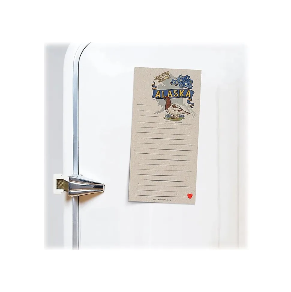 TF Publishing Alaska Memo Pad, 4" x 8", Multicolor, 26 Sheets/Pad, 1 Pad/Pack (99-ALASMP)