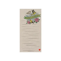 TF Publishing Washington Memo Pad, 4" x 8", Lined, Kraft, 52 Sheets/Pad, 1 Pad/Pack (99-WASHMP)