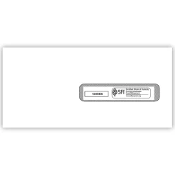 TFP ComplyRight Self Seal Security Tinted #10 Business Envelopes, 4 1/2" x 9 1/2", White, 500/Box (1500ES)