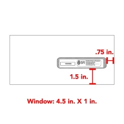 TFP ComplyRight Self Seal Security Tinted #10 Business Envelopes, 4 1/2
