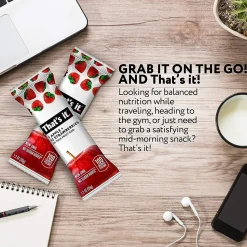 THAT'S IT Gluten Free Apple & Strawberry Nutrition Bar, 1.2 oz., 12 Bars/Box (307-00238)
