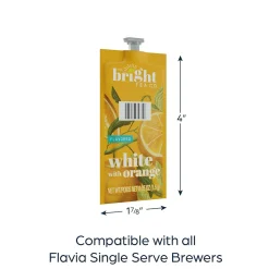 The Bright Tea Co. White Tea, Flavia Freshpack, 100/Carton (MDRB504)