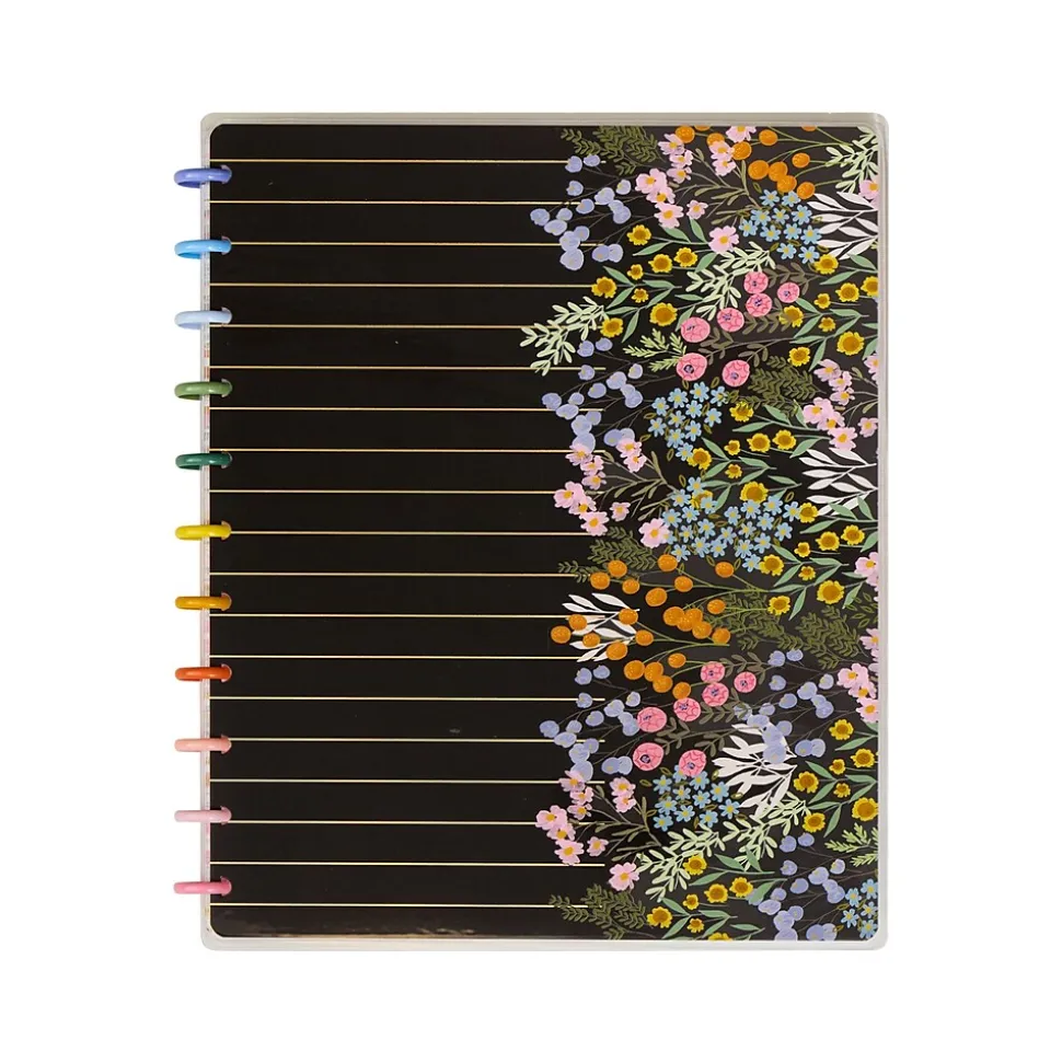 The Happy Planner Soft Florals Notebook, 8.5" x 11", Dotted, 60 Sheets, Multicolor (NPB-057)