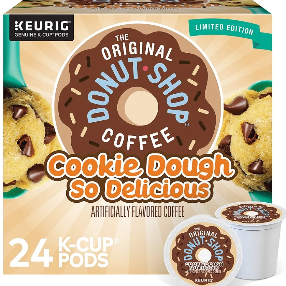 The Original Donut Shop Cookie Dough So Delicious Coffee Keurig® K-Cup® Pods, Light Roast, 24/Box (5000666665)