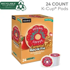 The Original Donut Shop Caramel Apple Pie Coffee, Keurig K-Cup Pod, Light Roast, 24/Carton (5000355500)