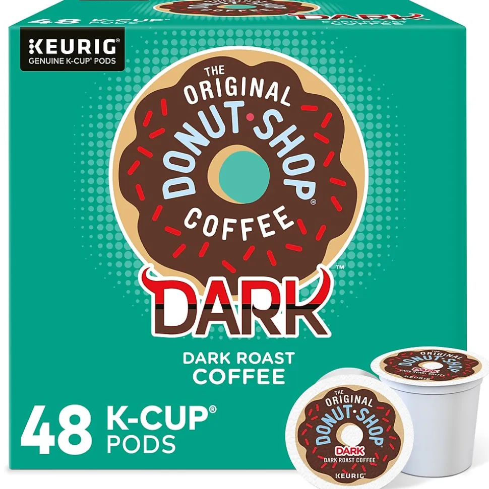 The Original Donut Shop DARK Coffee Keurig® K-Cup® Pods, Dark Roast, 48/Box (5000355634)
