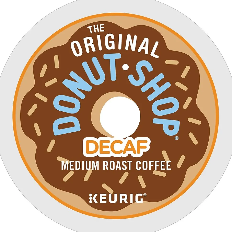 The Original Donut Shop Decaf Coffee, Keurig K-Cup Pod, Medium Roast, 96/Carton (60224-01CT)