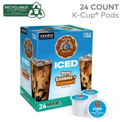 The Original Donut Shop Iced Duos Cookies + Caramel Iced Coffee Keurig® K-Cup® Pods, Medium Roast, 24/Box (5000373021)