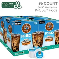 The Original Donut Shop Iced Duos Cookies + Caramel Iced Coffee Keurig® K-Cup® Pods, Medium Roast, 96/Carton (5000373021CT)