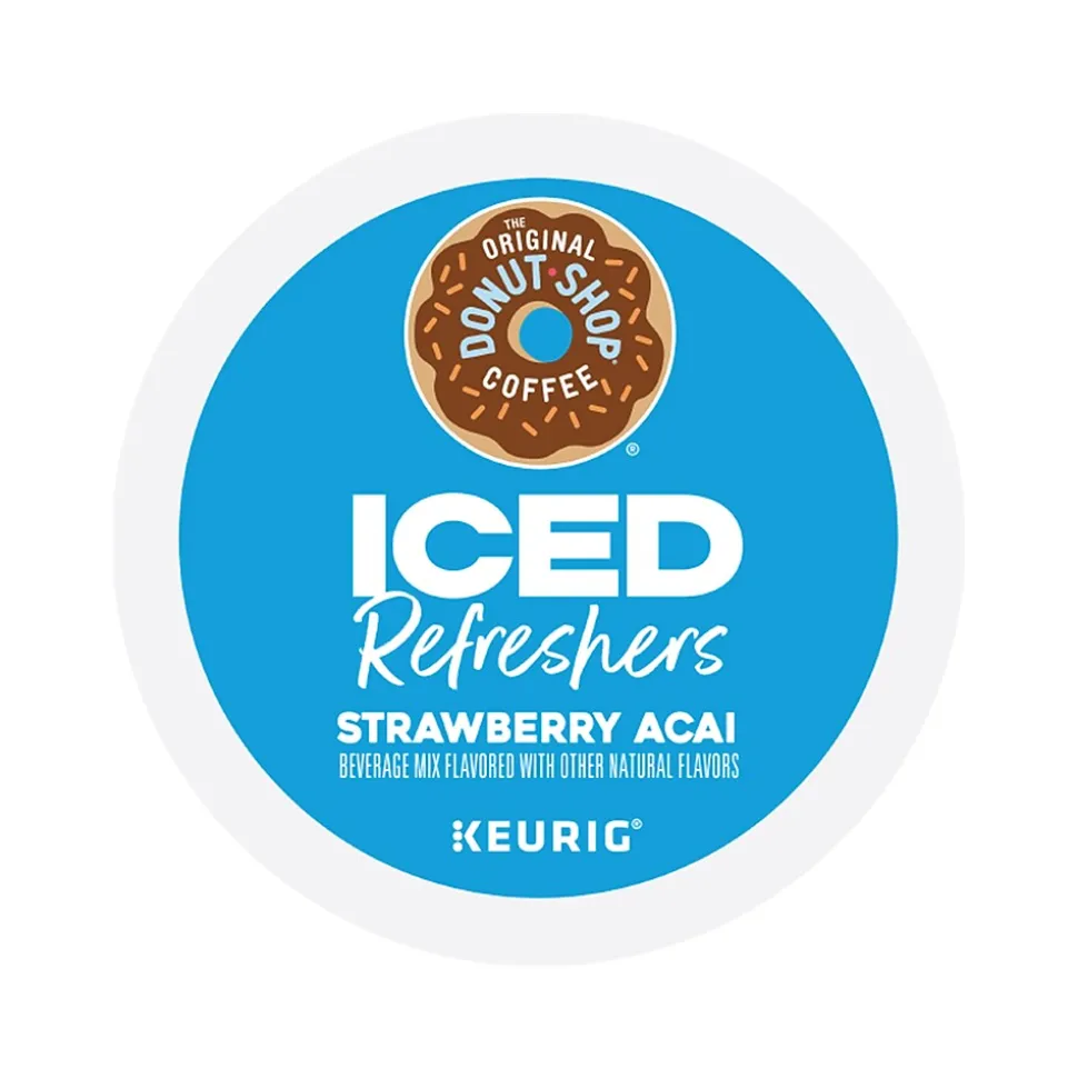 The Original Donut Shop Iced Refreshers Strawberry Acai Infused Water, Keurig® K-Cup® Pods, 20/Box (5000379382)