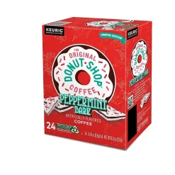 The Original Donut Shop Peppermint Bark Coffee Keurig® K-Cup® Pods, Light Roast, 24/Box (5000201015)