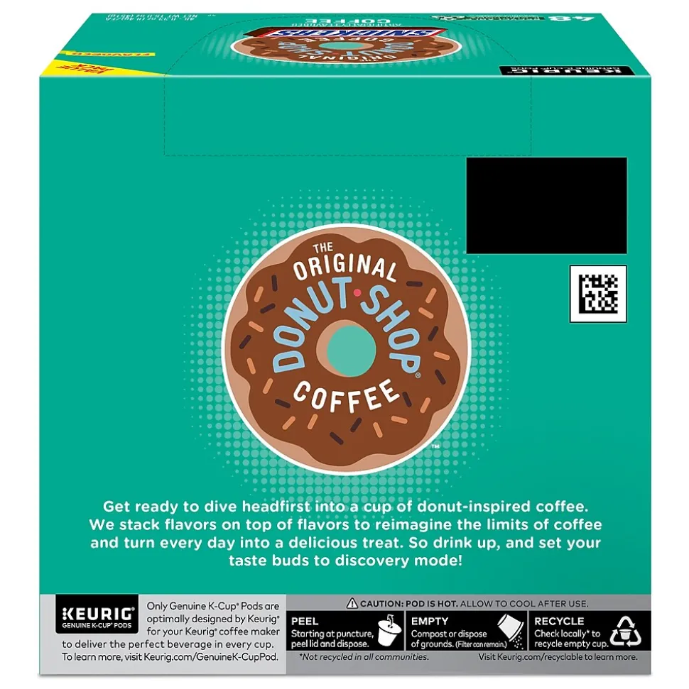 The Original Donut Shop Snickers Coffee Keurig® K-Cup® Pods, Light Roast, 48/Box (5000373541)