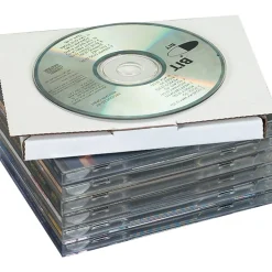 The Packaging Wholesalers 5-13/16" x 5" x 1/2" CD Jewel Case Corrugated Mailer, Holds 1 CD