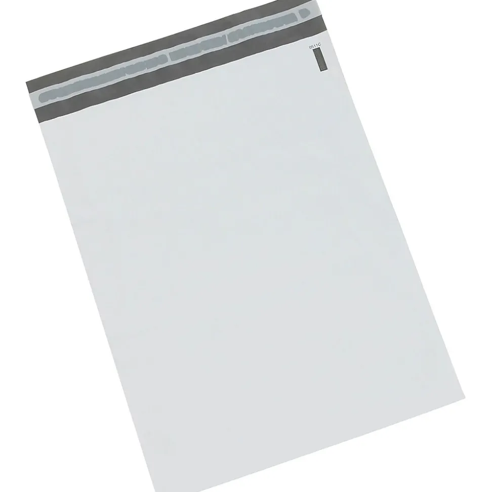 The Packaging Wholesalers Self-Seal Poly Mailer, 14.5" x 19", White, 100/Pack, 5/Carton (ENVB876)