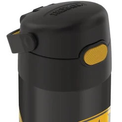 Thermos FUNtainer Batman Stainless Steel Vacuum Insulated Water Bottle, 12 oz., black (THRF4100BM6)