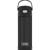 Thermos FUNtainer Stainless Steel Vacuum Insulated Water Bottle, 16 oz., Black (THRF41101DB6)