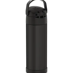 Thermos FUNtainer Stainless Steel Vacuum Insulated Water Bottle, 16 oz., Black (THRF41101DB6)
