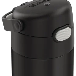 Thermos FUNtainer Stainless Steel Vacuum Insulated Water Bottle, 16 oz., Black (THRF41101DB6)