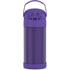 Thermos FUNtainer Stainless Steel Vacuum Insulated Water Bottle, 12 oz., Purple (THRF4100PU6)