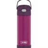 Thermos FUNtainer Stainless Steel Vacuum Insulated Water Bottle, 16 oz., Red Violet (THRF41101RV6)