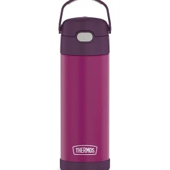 Thermos FUNtainer Stainless Steel Vacuum Insulated Water Bottle, 16 oz., Red Violet (THRF41101RV6)