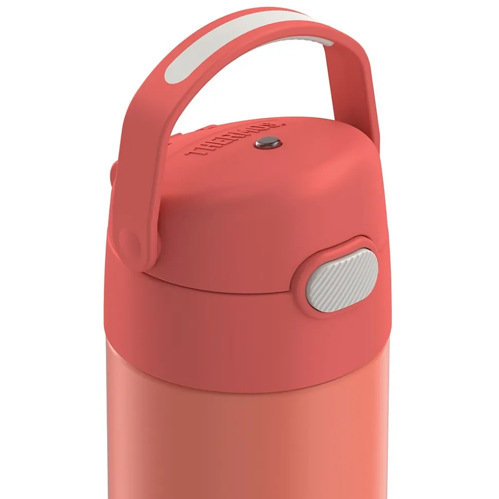 Thermos FUNtainer Stainless Steel Vacuum Insulated Water Bottle, 16 oz., Apricot (THRF41101AP6)