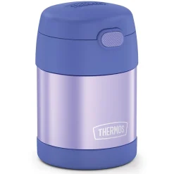 Thermos FUNtainer Stainless Steel Vacuum-Insulated Food Jar, 10-Oz., Purple (THRF3100PU6)