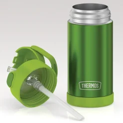 Thermos FUNtainer Stainless Steel Vacuum Insulated Water Bottle, 12 oz., Lime (THRF4100LM6)