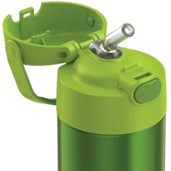 Thermos FUNtainer Stainless Steel Vacuum Insulated Water Bottle, 12 oz., Lime (THRF4100LM6)