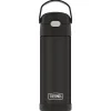 Thermos FUNtainer Stainless Steel Vacuum Insulated Water Bottle, 16 oz., Black Matte (THRF41101BK6)