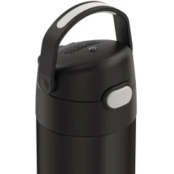 Thermos FUNtainer Stainless Steel Vacuum Insulated Water Bottle, 16 oz., Black Matte (THRF41101BK6)