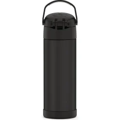Thermos FUNtainer Stainless Steel Vacuum Insulated Water Bottle, 16 oz., Black Matte (THRF41101BK6)