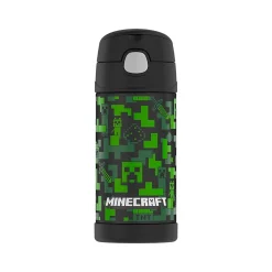 Thermos FUNtainer Stainless Steel Vacuum Insulated Water Bottle, 12 oz. (F4103NLB6ST)