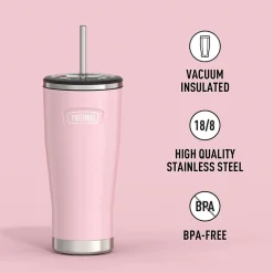 Thermos Icon Stainless Steel Vacuum Insulated, 24 oz., Sunset Pink, (THRIS1112SP4)