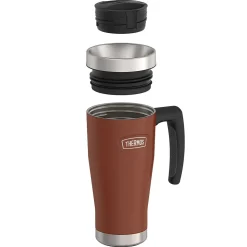 Thermos Icon Stainless Steel Vacuum Insulated Travel Mug, 16 oz., Saddle, (THRIS1002SD4)
