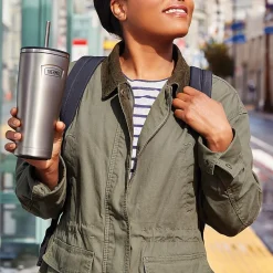 Thermos Icon Stainless Steel Vacuum Insulated Cold Tumbler with Straw, 24 oz., Matte (IS1112MS4)