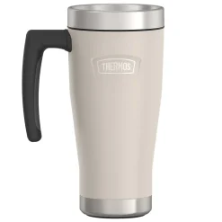 Thermos Icon Stainless Steel Vacuum Insulated Travel Mug, 16 oz., Sandstone, (THRIS1002SN4)
