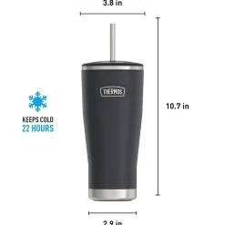 Thermos Icon Stainless Steel Vacuum Insulated, 24 oz., Granite (THRIS1112GT4)