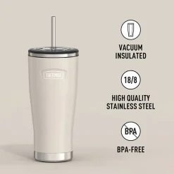 Thermos Icon Stainless Steel Vacuum Insulated, 24 oz., Sandstone, (THRIS1112SN4)