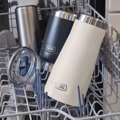 Thermos Icon Stainless Steel Vacuum Insulated Tumbler with Slide Lock, 24 oz., Sandstone (IS1122SN4)