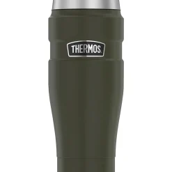 Thermos King Stainless Steel Travel Tumbler, 16 oz., Black (Sk1005ag4)
