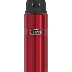 Thermos King Stainless Steel Vacuum Insulated Travel Mug, 24 oz., Matte Red (THRSK4000MR4)