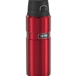Thermos King Stainless Steel Vacuum Insulated Travel Mug, 24 oz., Matte Red (THRSK4000MR4)