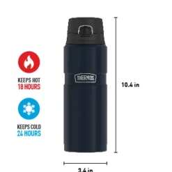 Thermos King Stainless Steel Vacuum Insulated Travel Mug, 24 oz., Midnight Blue (THRSK4000MDB4)