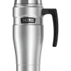 Thermos King Stainless Steel Vacuum Insulated Travel Mug, 16 oz., Silver (THR1000STTRI4)
