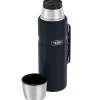Thermos 2-Liter Stainless King Vacuum-Insulated Stainless Steel Beverage Bottle, Matte Blue (SK2020MDB4)