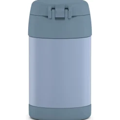 Thermos 16-Ounce FUNtainer Vacuum-Insulated Stainless Steel Food Jar with Folding Spoon, Denim Blue (F31101DB6)
