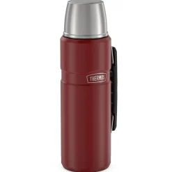 Thermos 40-Ounce Stainless King Vacuum-Insulated Stainless Steel Beverage Bottle, Matte Red (SK2010MR4)