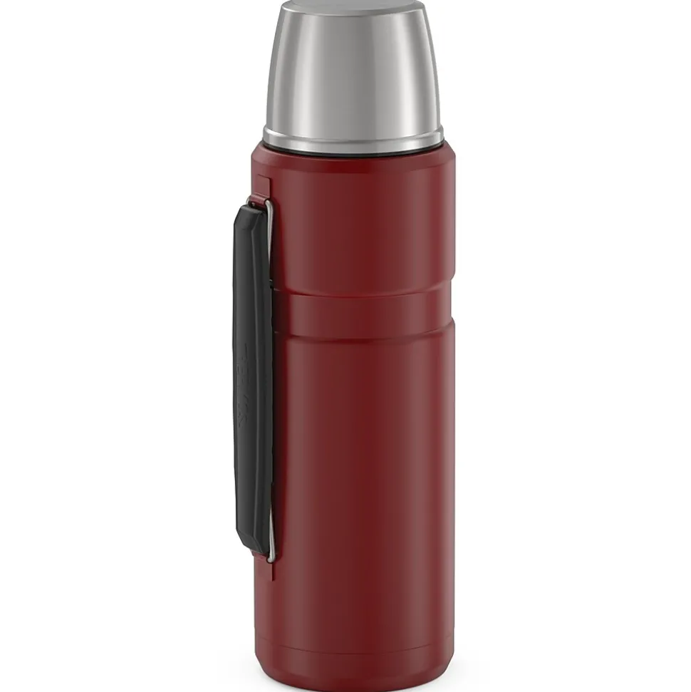 Thermos 40-Ounce Stainless King Vacuum-Insulated Stainless Steel Beverage Bottle, Matte Red (SK2010MR4)