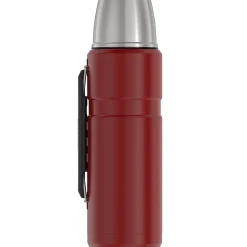Thermos 40-Ounce Stainless King Vacuum-Insulated Stainless Steel Beverage Bottle, Matte Red (SK2010MR4)